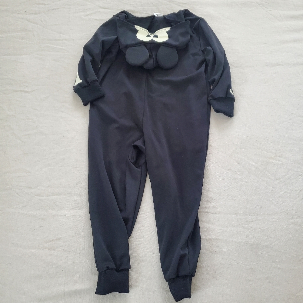 Disney Mickey Mouse Skeleton Hooded Skeleton Bodysuit Pajamas 4t - Picture 7 of 7
